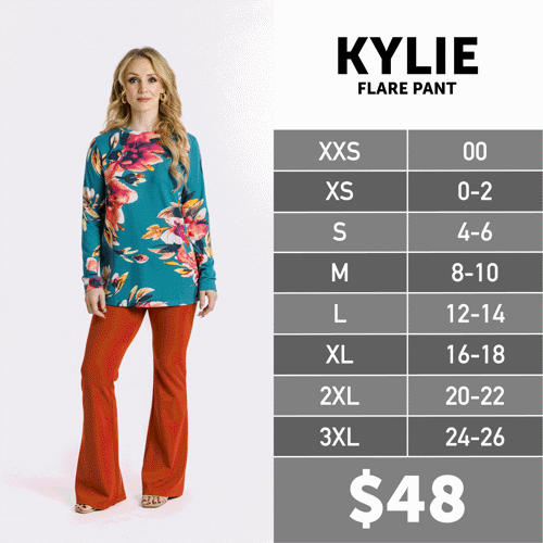 Kylie Size Chart